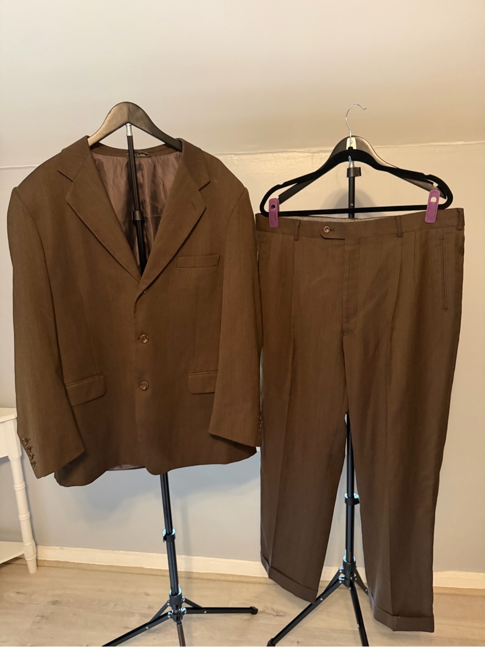 Naldini Men’s Designer Wool Suit/46L